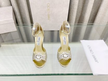 Jimmy Choo classic diamond buckle fashionable high-heeled sandals - Image 2