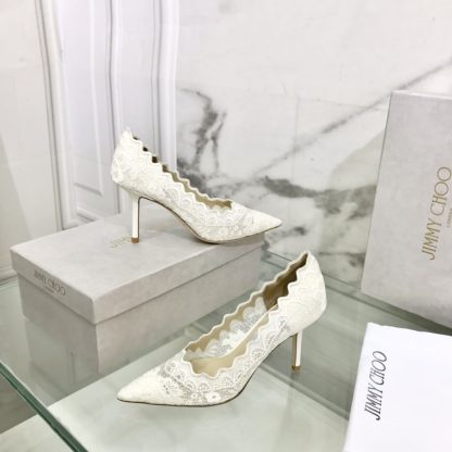 Jimmy Choo lace high heels - Image 2