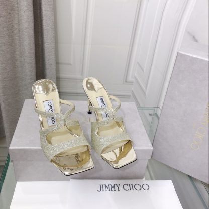 Jimmy Choo Fashion Square Toe Sandals High Heels - Image 2