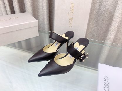 Jimmy Choo stylish C-shaped buckle high-heeled sandals - Image 2