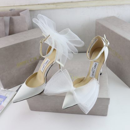 Jimmy Choo mesh bow high heels - Image 2