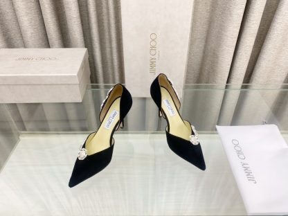 Jimmy Choo new style leaf diamond hollow high-heeled shoes - Image 2