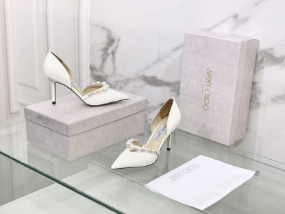 Jimmy Choo new pearl diamond goddess series patent leather high heels - Image 2
