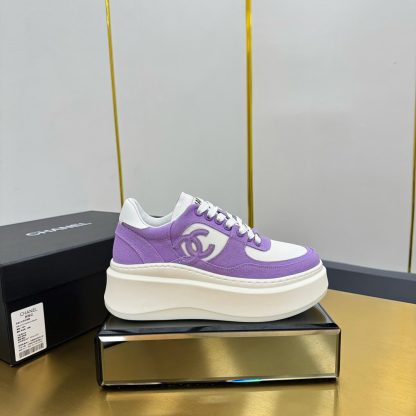 Chanel purple casual versatile sneakers - Image 2