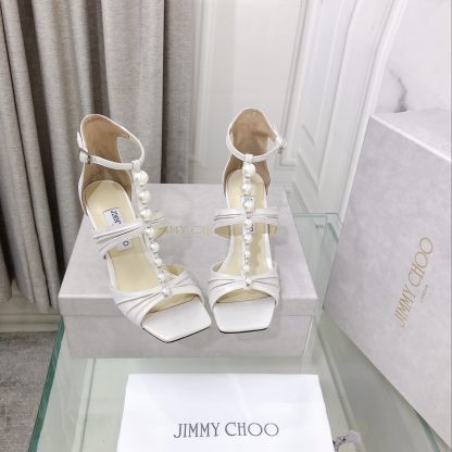 Jimmy Choo new silk pearl luxury high heels - Image 2