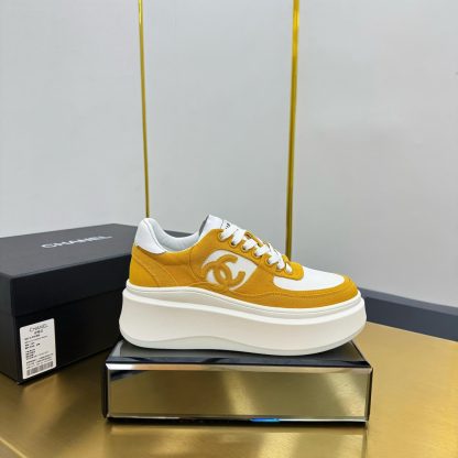 Chanel earth-toned casual versatile sneakers - Image 2