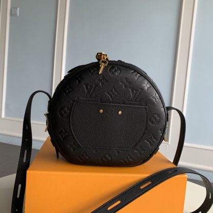 Louis Vuitton 52294 full leather embossed tag round box bag - Image 2