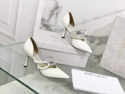 Jimmy Choo new hollow rhinestone single shoes high heels - Image 2