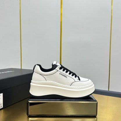 Chanel white and black casual versatile sports shoes - Image 2