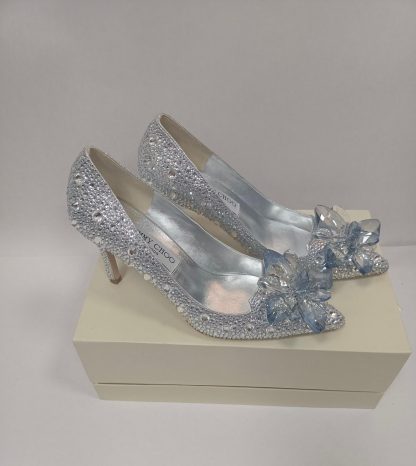 Jimmy Choo silver crystal high heels - Image 2