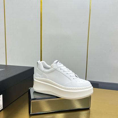Chanel pure white breathable casual versatile sports shoes - Image 2