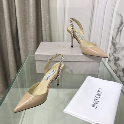 Jimmy Choo sewn rhinestone high-heeled sandals - Image 2