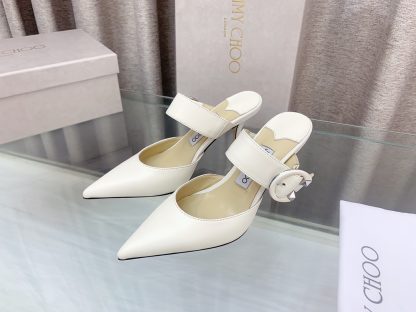 Jimmy Choo stylish C-shaped buckle high-heeled sandals - Image 2