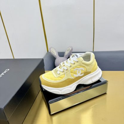 Chanel yellow classic sports casual shoes for men and women - Image 2