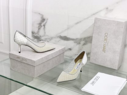 Jimmy Choo new lace embroidery diamond series high heels - Image 2