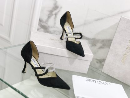 Jimmy Choo new hollow rhinestone high heels shoes - Image 2
