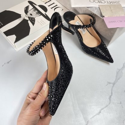 Jimmy Choo diamond black high heels - Image 3