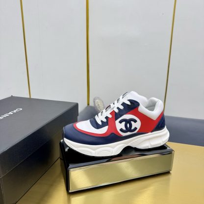 Chanel blue and red classic sports casual shoes for men and women - Image 2