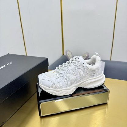 Chanel pure white classic breathable casual shoes for men and women - Image 2