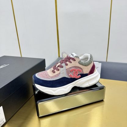 Chanel unisex couple's contrasting color casual dad shoes - Image 2