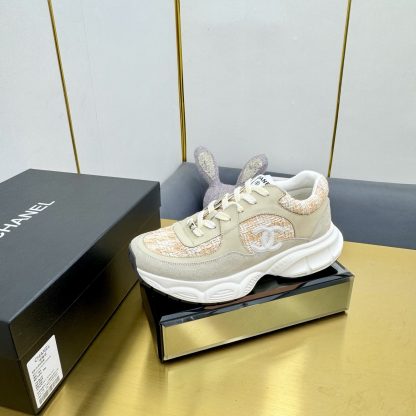 Chanel unisex couple's apricot with orange casual dad shoes - Image 2