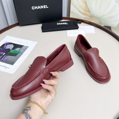 Chanel Spring/Summer Dancing Shoes Collection Red Retro Loafers - Image 2