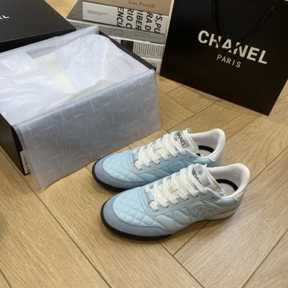 Chanel light blue versatile casual sneakers - Image 2