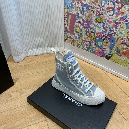 Chanel New Comfort Blue Mid-Boots - Image 2