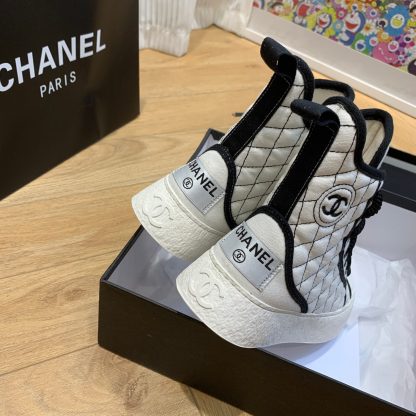 Chanel New Comfortable White Mid-Boots - Image 2