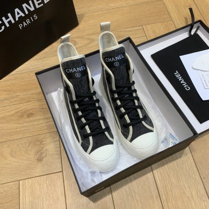 Chanel New Comfortable Black Mid-Boots - Image 2