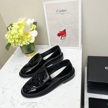 Chanel early spring new black lady temperament loafers - Image 2
