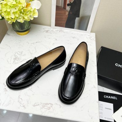 Chanel Black New Autumn Goddess Series Loafers - Image 2