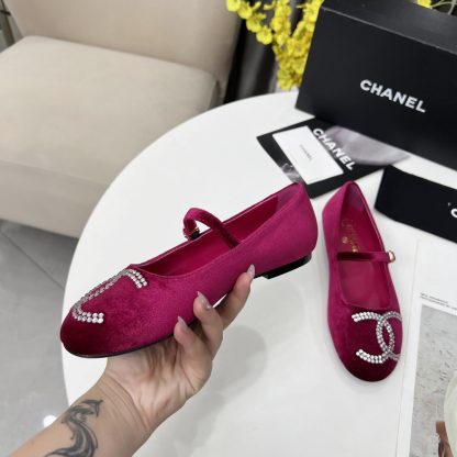 Chanel Spring/Summer Dance Shoes Collection Pink Hot Brick Loafers - Image 2