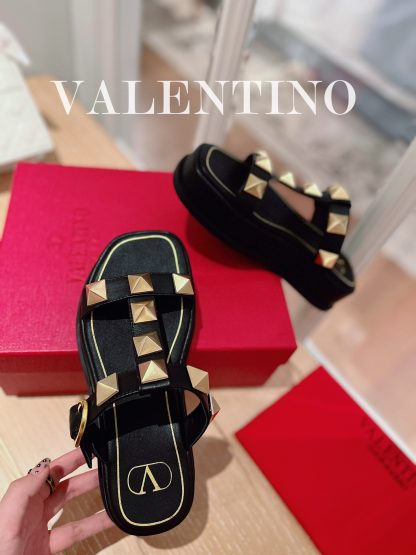 VALENTINO Studded Metal Element Thick-soled Sandals - Image 2