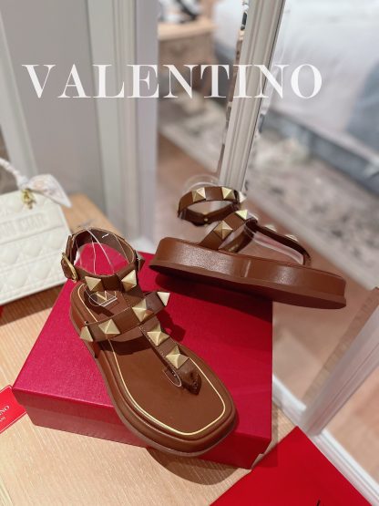 VALENTINO Studded Metal Platform Sandals - Image 2