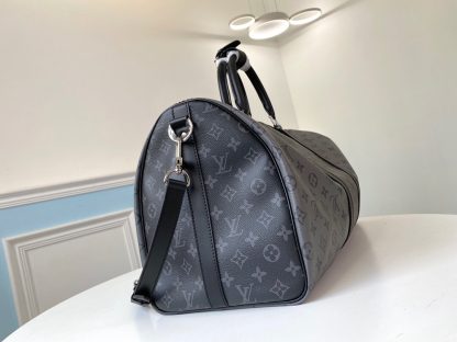 Louis Vuitton keepall 50 travel bag (with shoulder strap) - Image 2