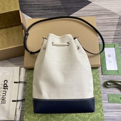 Gucci blue canvas bag - Image 3