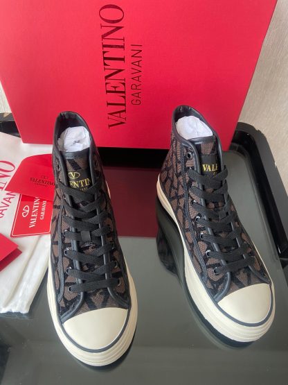 VALENTINO classic pattern high-top casual shoes - Image 2