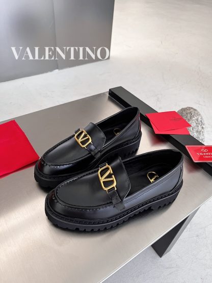 VALENTINO Rivet buckle elegant casual shoes - Image 2