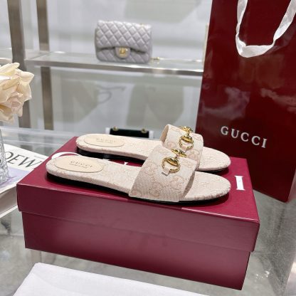 Gucci Horsebit Women's Beach Sandals - Image 2