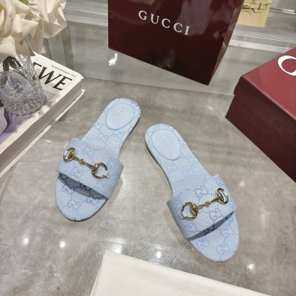 Gucci Horsebit Women's Beach Sandals - Image 2