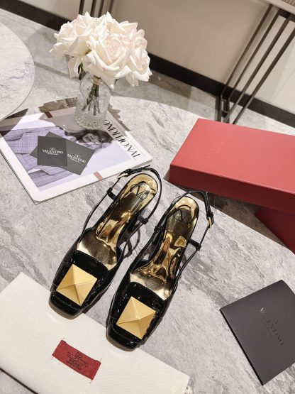 VALENTINO simple temperament large rivet high heels - Image 3