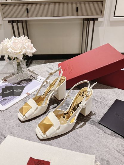 VALENTINO Simple Elegant Woven High Heels