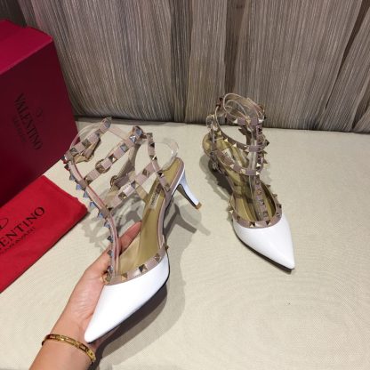 VALENTINO Exquisite patent leather luxury rivet high heels - Image 3