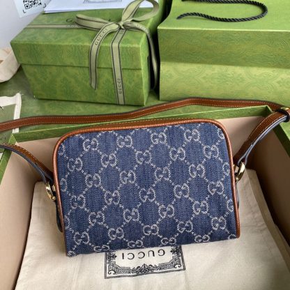 Gucci Vintage Denim Bag - Image 2