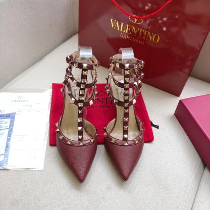 VALENTINO Litchi leather series elegant high heels - Image 2