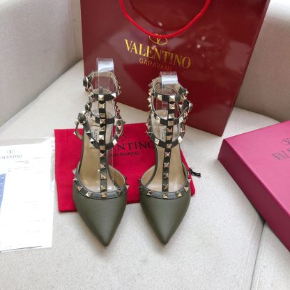 VALENTINO Litchi leather series elegant high heels - Image 2