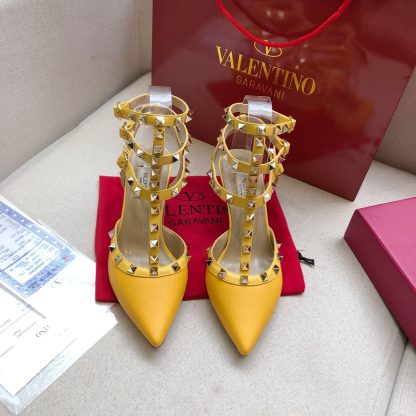 VALENTINO Litchi leather series elegant high heels - Image 2