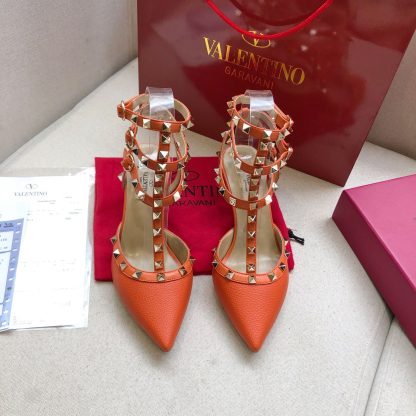 VALENTINO Litchi leather series elegant high heels - Image 2