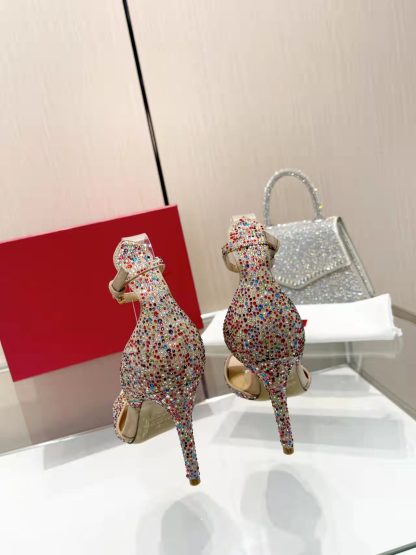 VALENTINO elegant diamond-covered exquisite fashion high heels - Image 2